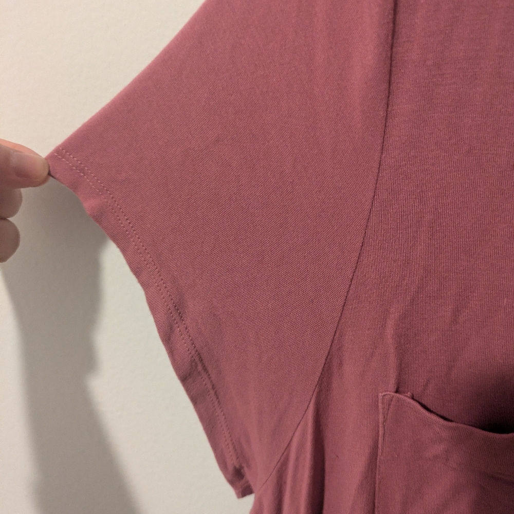 ModCloth Fervour A Crush on Casual Rose Pink Short Sleeve V-Neck Tunic Size 1X - Picture 7 of 13